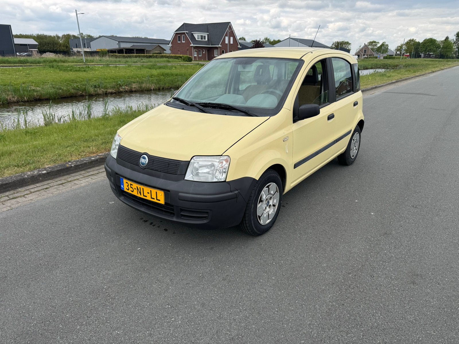 Fiat Panda 1.1 40KW 2003 Geel, Auto's, Voorwielaandrijving, 54 pk, 4 stoelen, Bedrijf