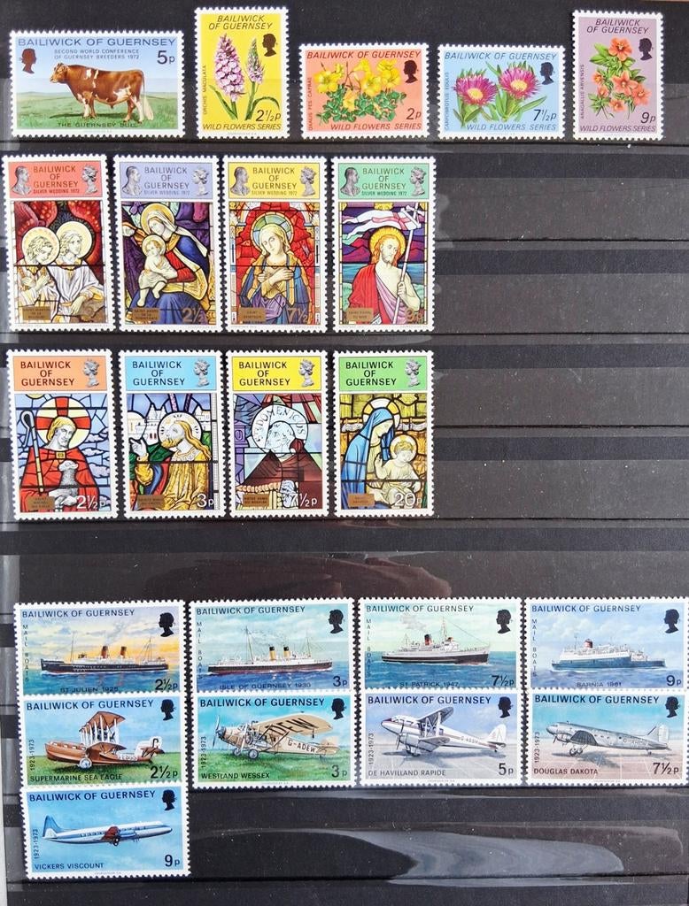 Guernsey 137x ca. 1972-1985 postfris, Verzenden