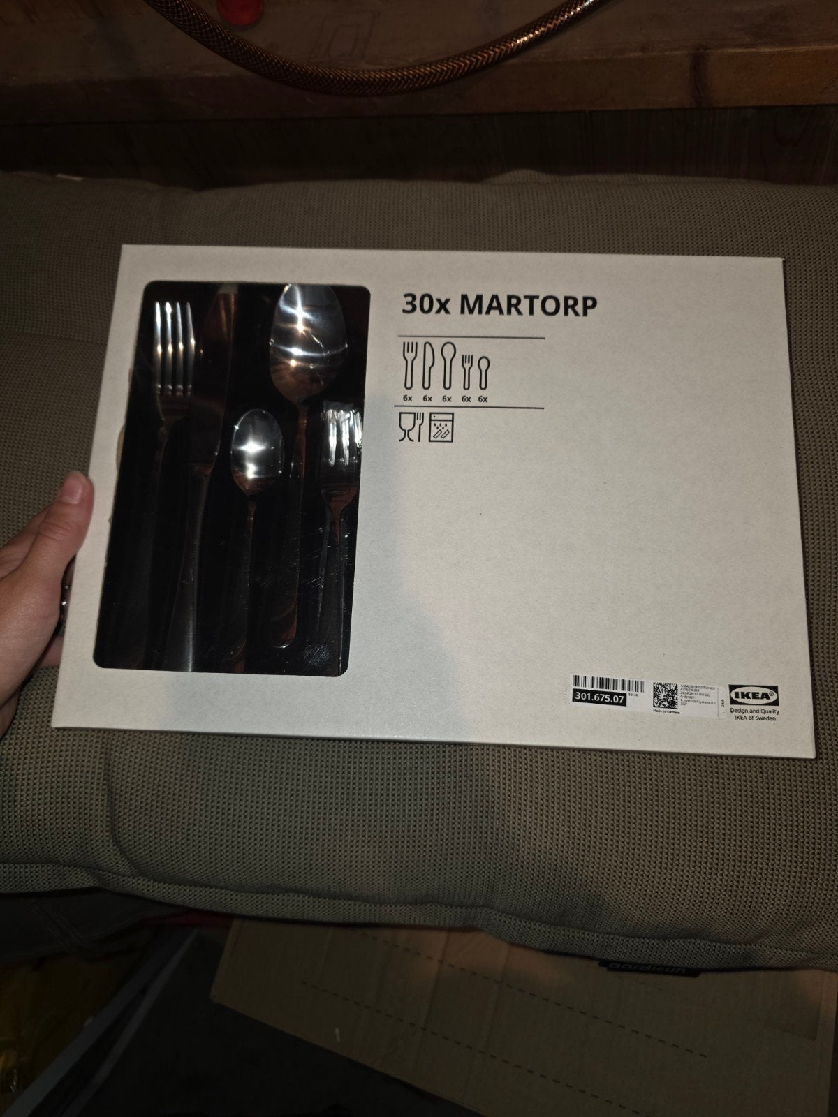 IKEA Bestekset MARTORP 30-delig - Nieuw in verpakking, Ophalen, Bestekset, Rvs of Chroom, Nieuw