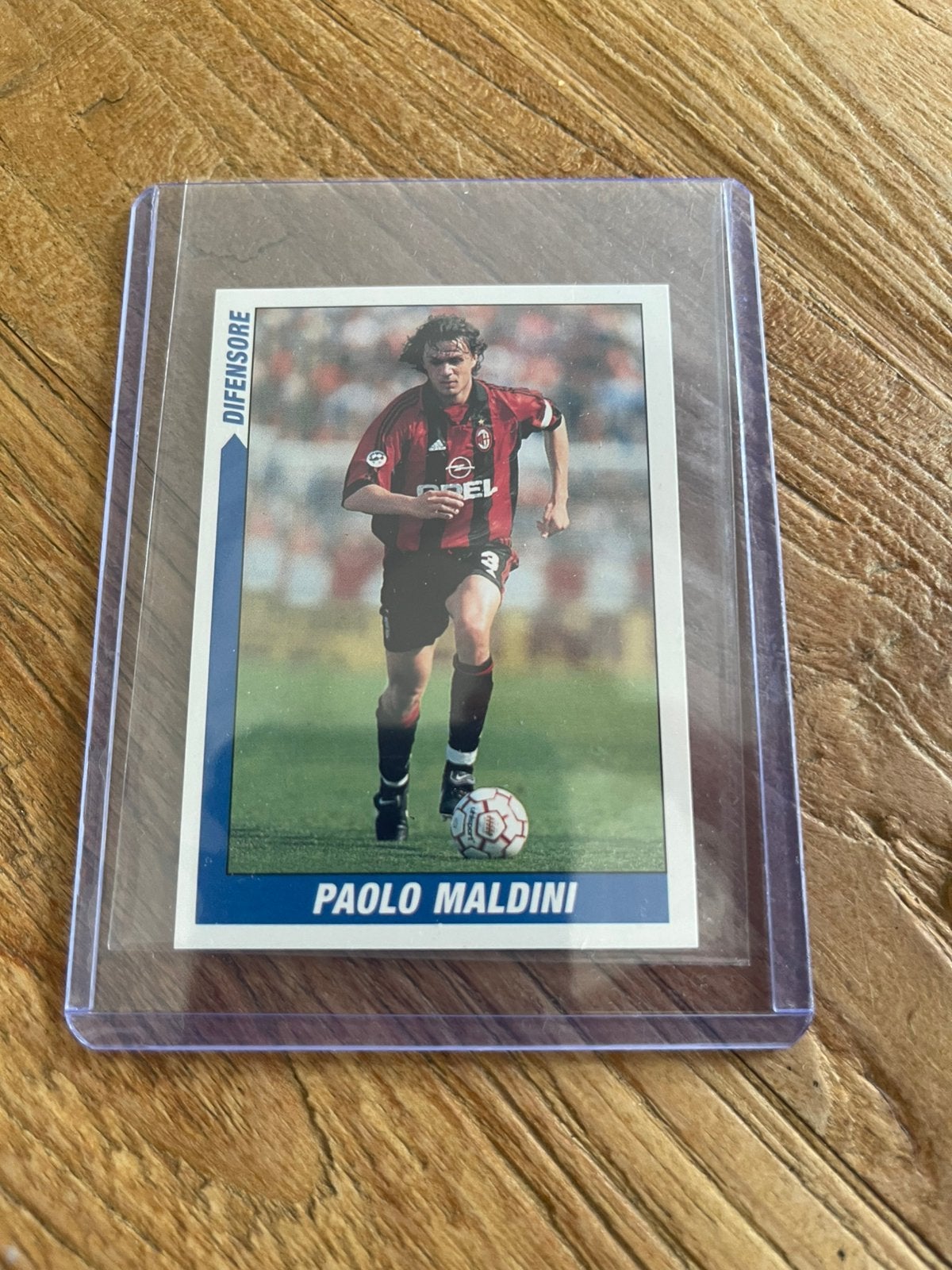 Paolo Maldini Panini 2000 AC Milan, Ophalen of Verzenden, Zo goed als nieuw, Plaatje