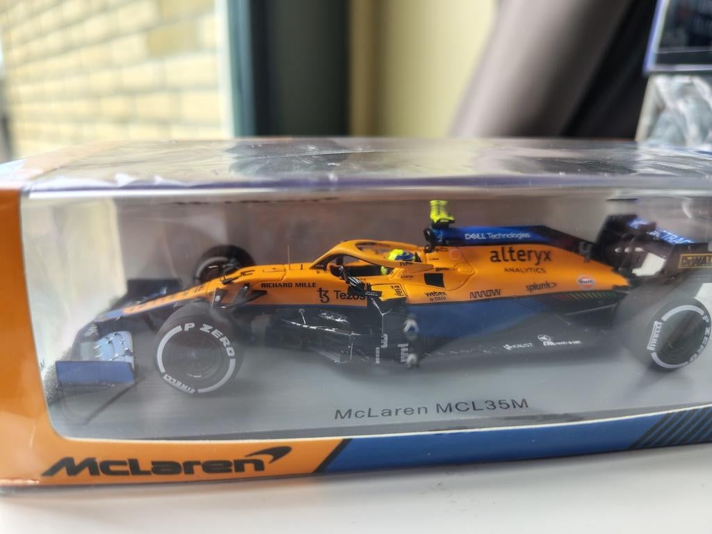 Lando Norris MCL35M modelauto 1:43, Hobby en Vrije tijd, Modelauto's | 1:43, Ophalen of Verzenden, Nieuw, Auto, Overige merken
