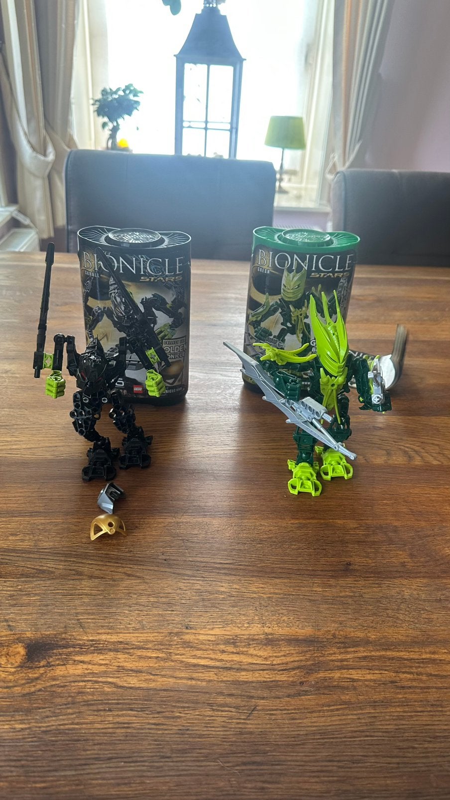 Lego Bionicle stars Skrall & Gresh - 7136 - 7117 instructies, Ophalen of Verzenden, Gebruikt
