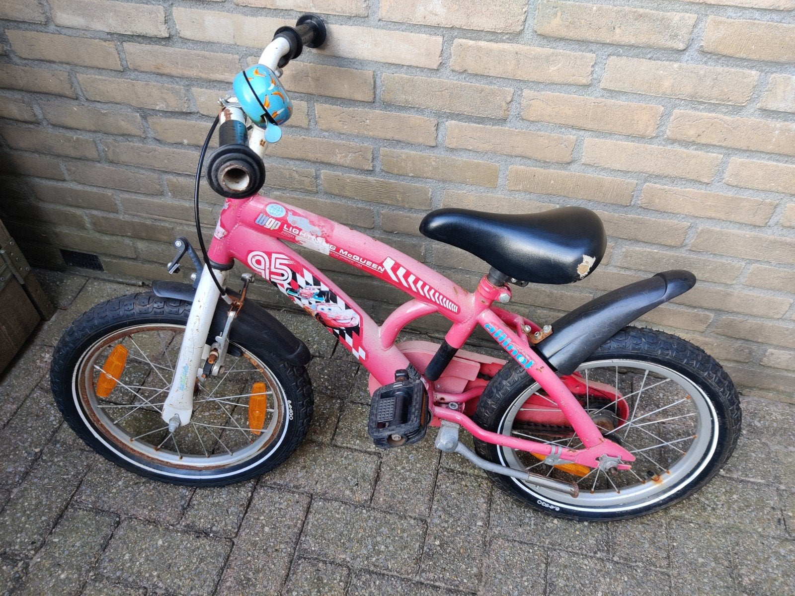Kinderfietsje 16 inch 🚲 GRATIS 🚲, Fietsen en Brommers, Fietsen | Kinderfietsjes, Ophalen, Gebruikt, Terugtraprem, 16 tot 20 inch