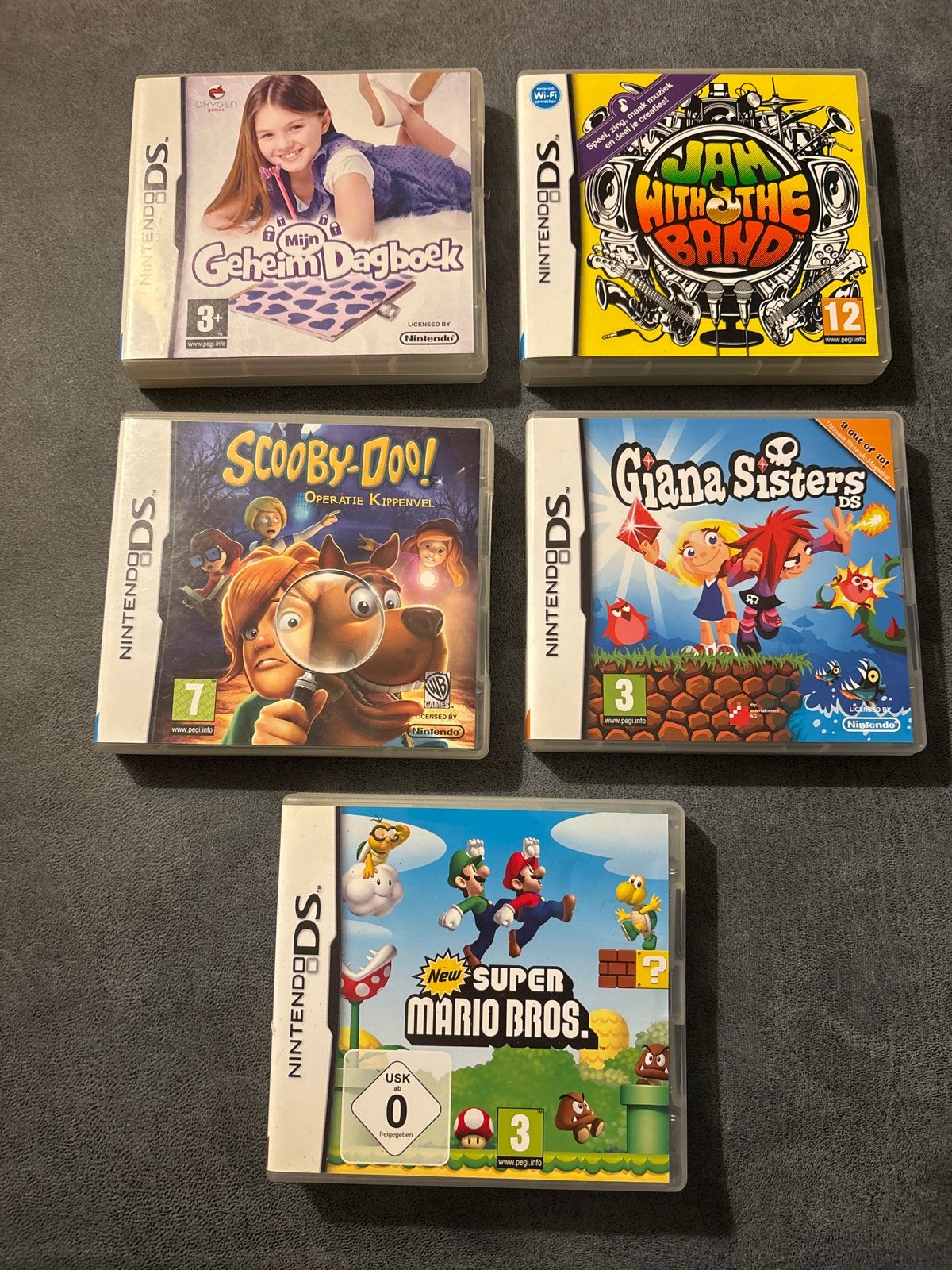 5x Lege Nintendo DS Games Hoesjes met Boekjes, Ophalen of Verzenden, Gebruikt, Platform