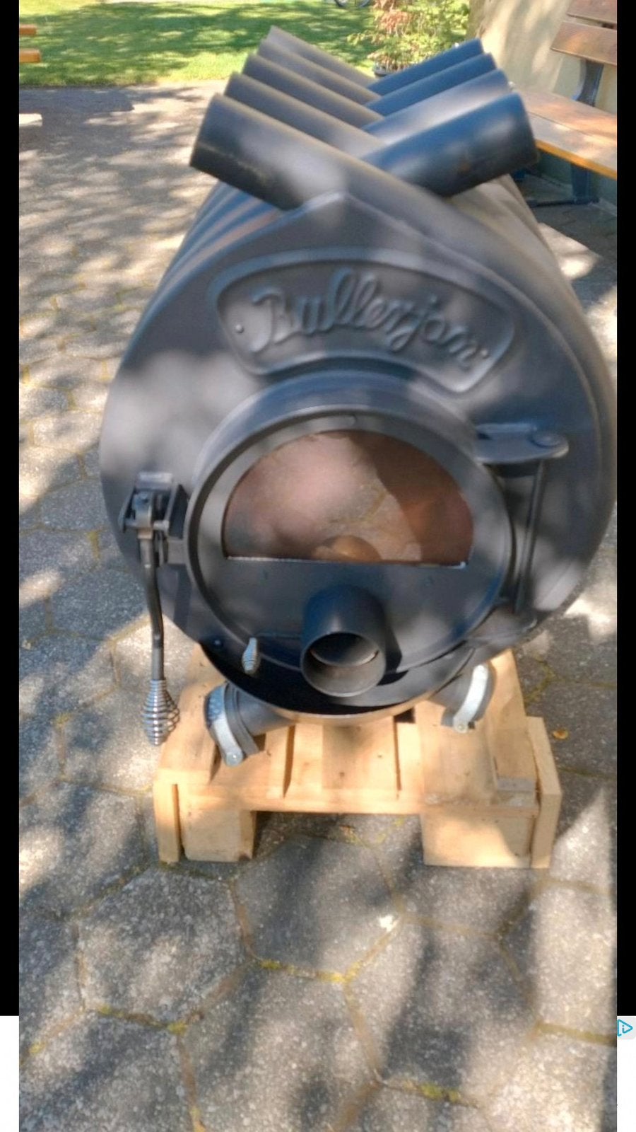 Bullerjan type 02 14Kw, Ophalen of Verzenden, Zo goed als nieuw, Hout, Houtkachel