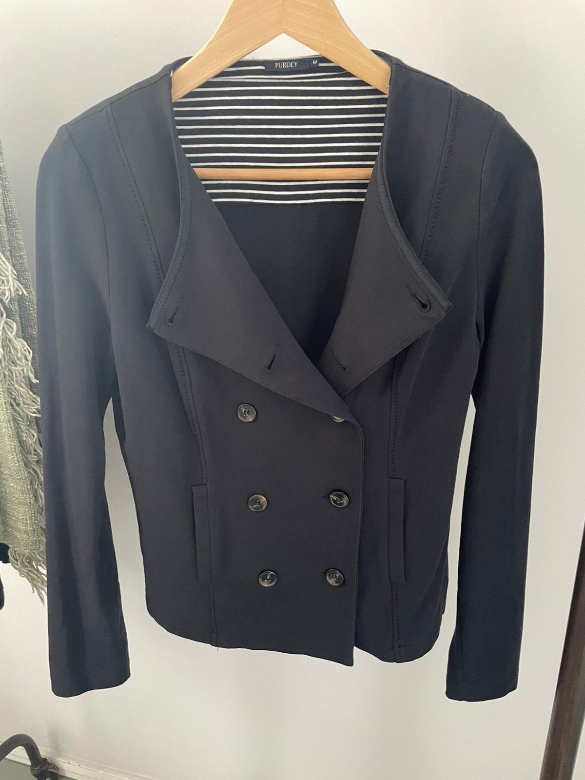 Jasje, navy, Purdey, katoen, Kleding | Dames, Maat 38/40 (M), Jasje, Gedragen, Verzenden