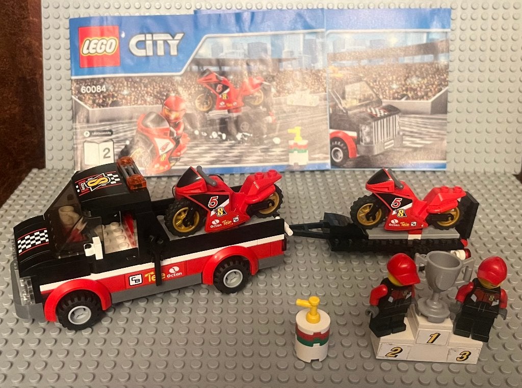 Lego City Racing Bike Transporter, Compleet, Lego, Ophalen of Verzenden, Complete set