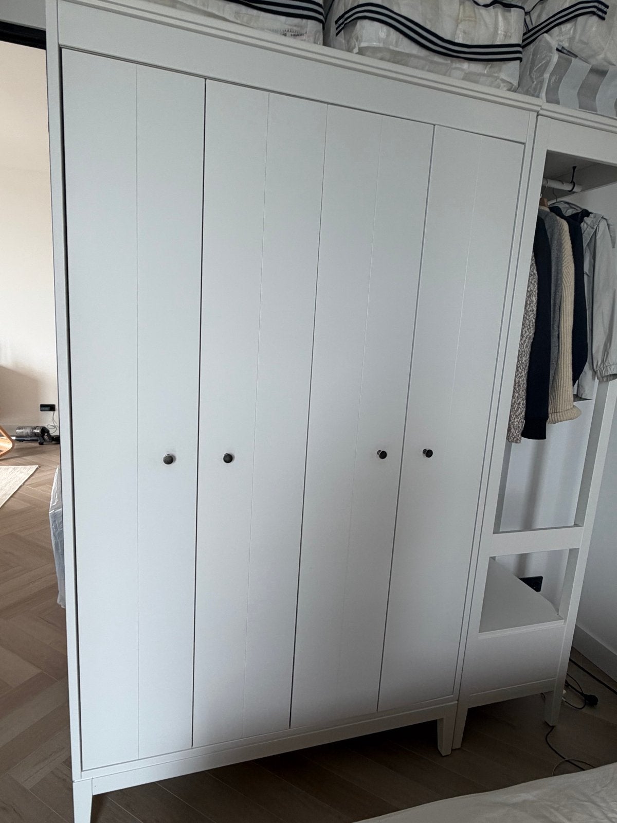 IKEA Idanas kledingkast wit 121x211 cm