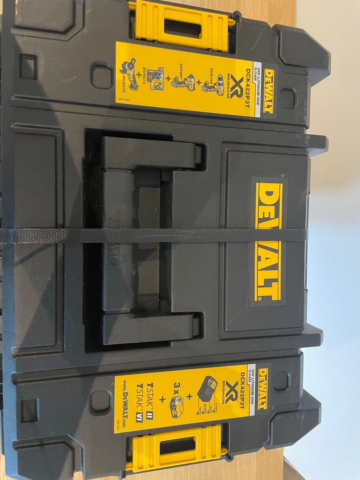 DeWalt DCK422P3T XR Brushless Gereedschapset, Ophalen of Verzenden, Boor- en Schroefmachine, Klopboormechanisme, Gebruikt