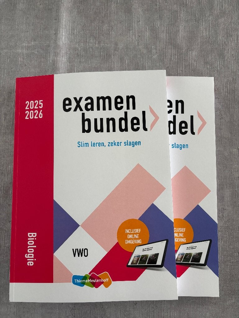 Twee examenbundels biologie 2025/2026 vwo, Boeken, Schoolboeken, Ophalen of Verzenden, Zo goed als nieuw, VWO, Biologie