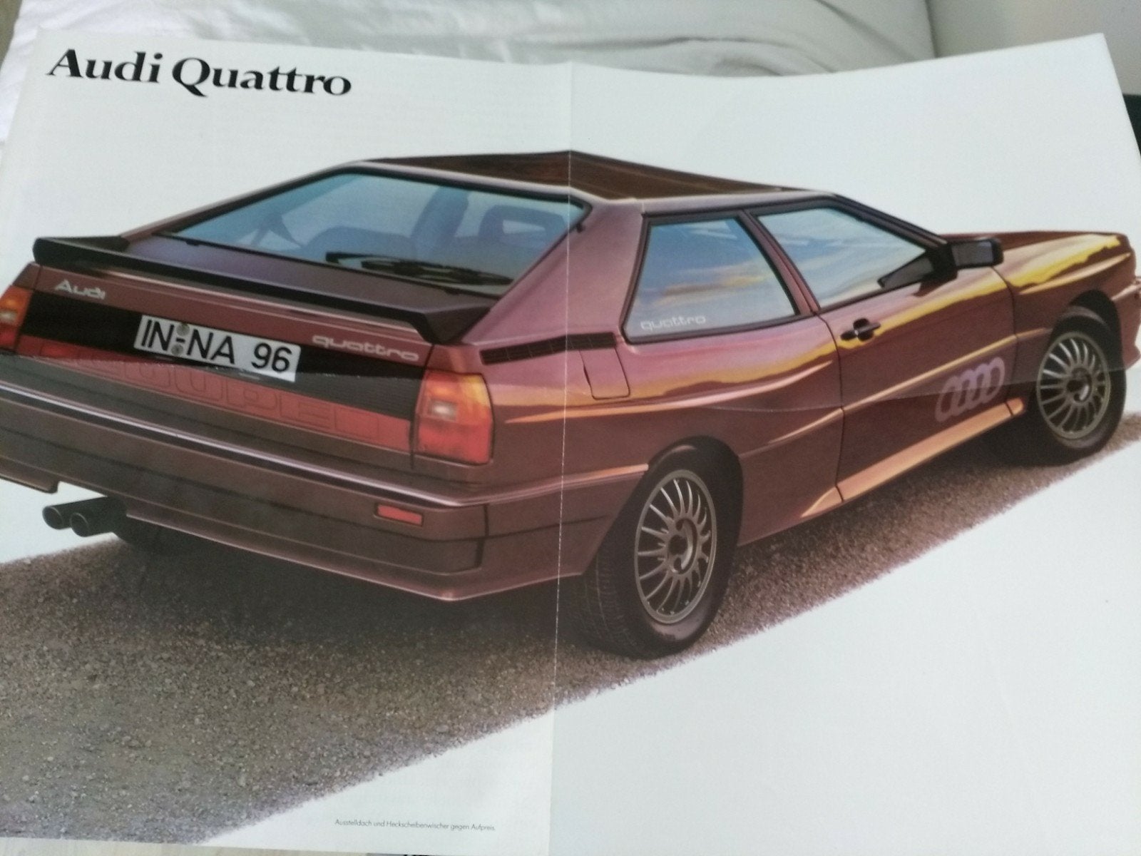Audi Quattro folder, Boeken, Ophalen of Verzenden, Zo goed als nieuw, Audi
