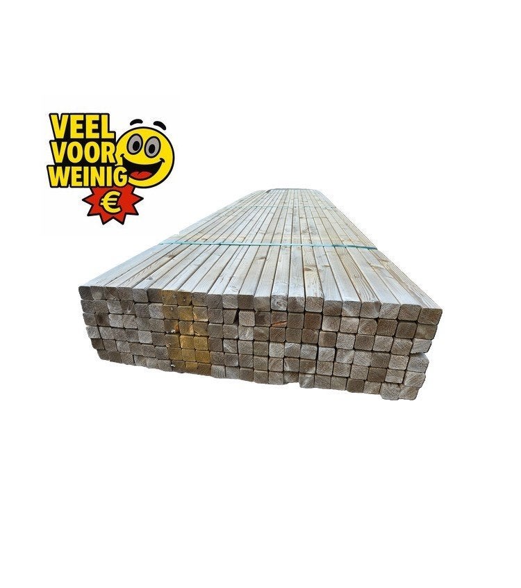 AANBIEDING - balken 5x5 cm Geïmpregneerd - nr: TB176, Ophalen, Nieuw, 250 cm of meer, Overige typen