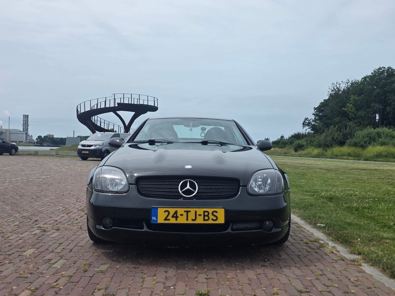 Mercedes-Benz SLK 230 | Amg Pakket | 193pk | Leesadvertentie, Auto's, Achterwielaandrijving, Zwart, 4 cilinders, Cabriolet