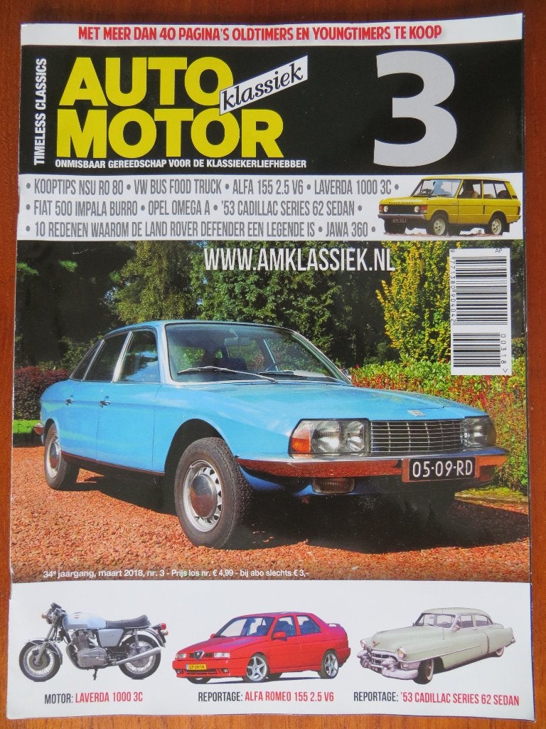 Auto Motor Klassiek 3 2018 Alfa 155, Ro80, Omega A, Fiat 500, Ophalen of Verzenden, Nieuw, Alfa Romeo