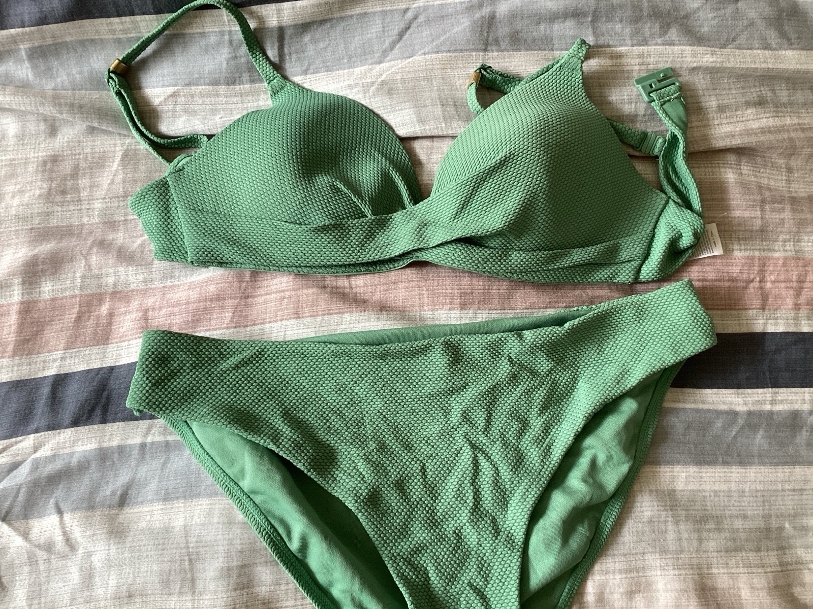 Hema Bikini Maat S - Groen, Kleding | Dames, Ophalen, Zo goed als nieuw, Groen, Bikini