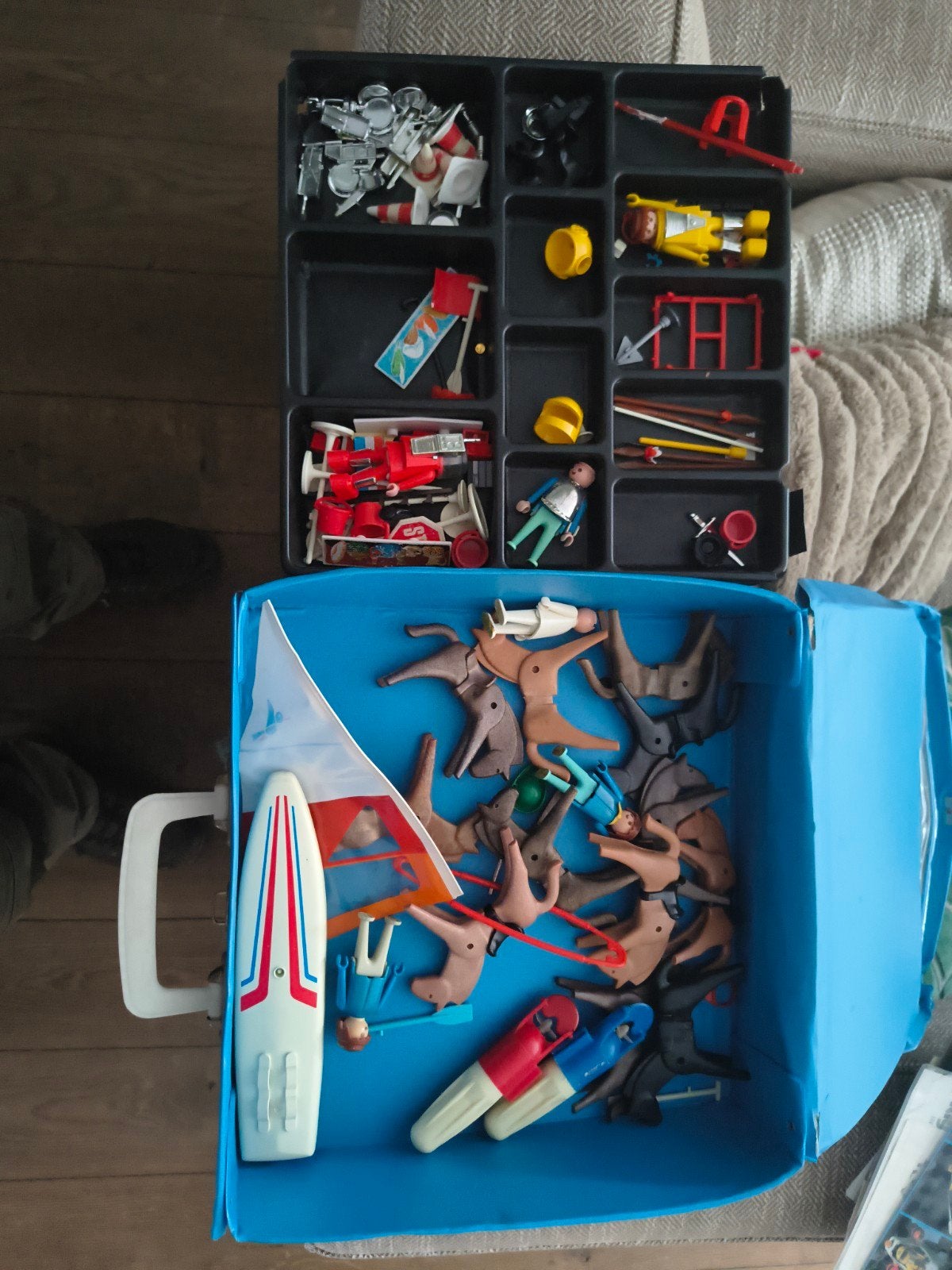Grote verzameling Playmobil - diverse sets en figuren, Ophalen of Verzenden, Gebruikt, Losse onderdelen, Boot/Schip