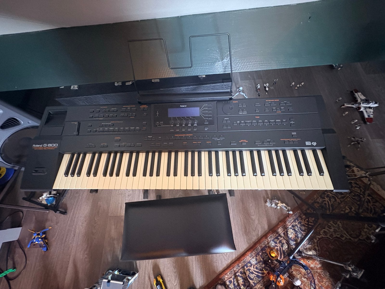Roland G-800 Arranger Workstation Keyboard met standaard, Gebruikt, Roland, Ophalen of Verzenden, Aanslaggevoelig
