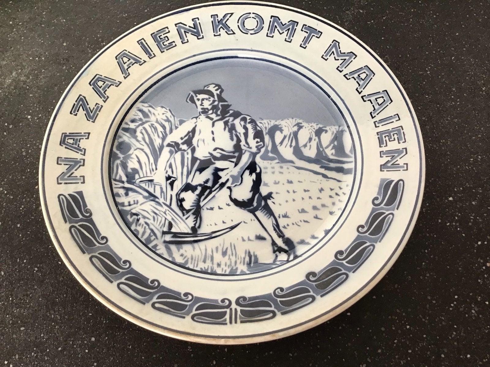 Art Deco Royal Bonn Mehlem wandbord  1870-1920, Ophalen of Verzenden