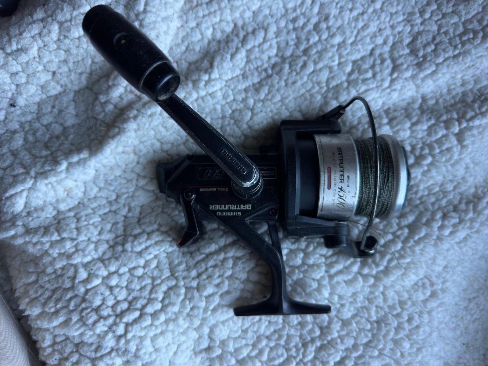 Shimano baitrunner 4500, Ophalen of Verzenden, Gebruikt, Molen