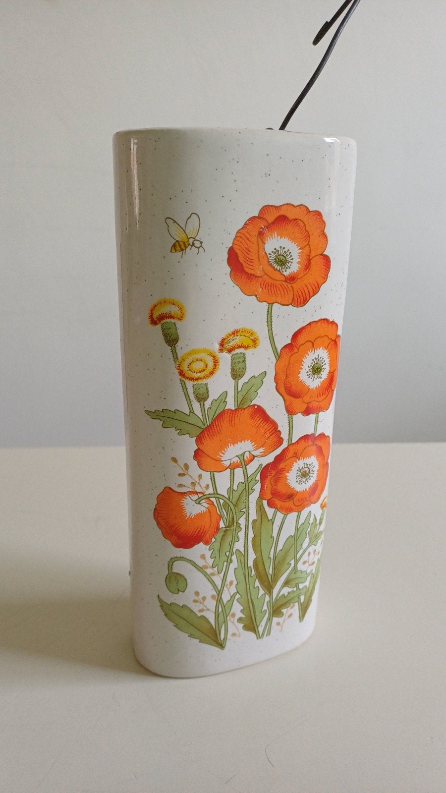 Vintage Radiatorwaterverdamper met bloemen en bij, Vintage, Gebruikt, Meerkleurig, Ophalen of Verzenden