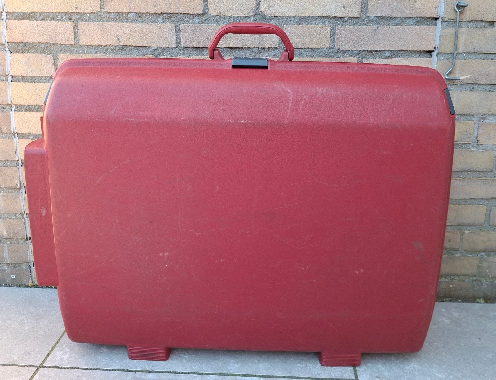 Grote Samsonite koffer - Rood - 75x55x26cm, Ophalen, Uitschuifbare handgreep, Gebruikt, Hard kunststof