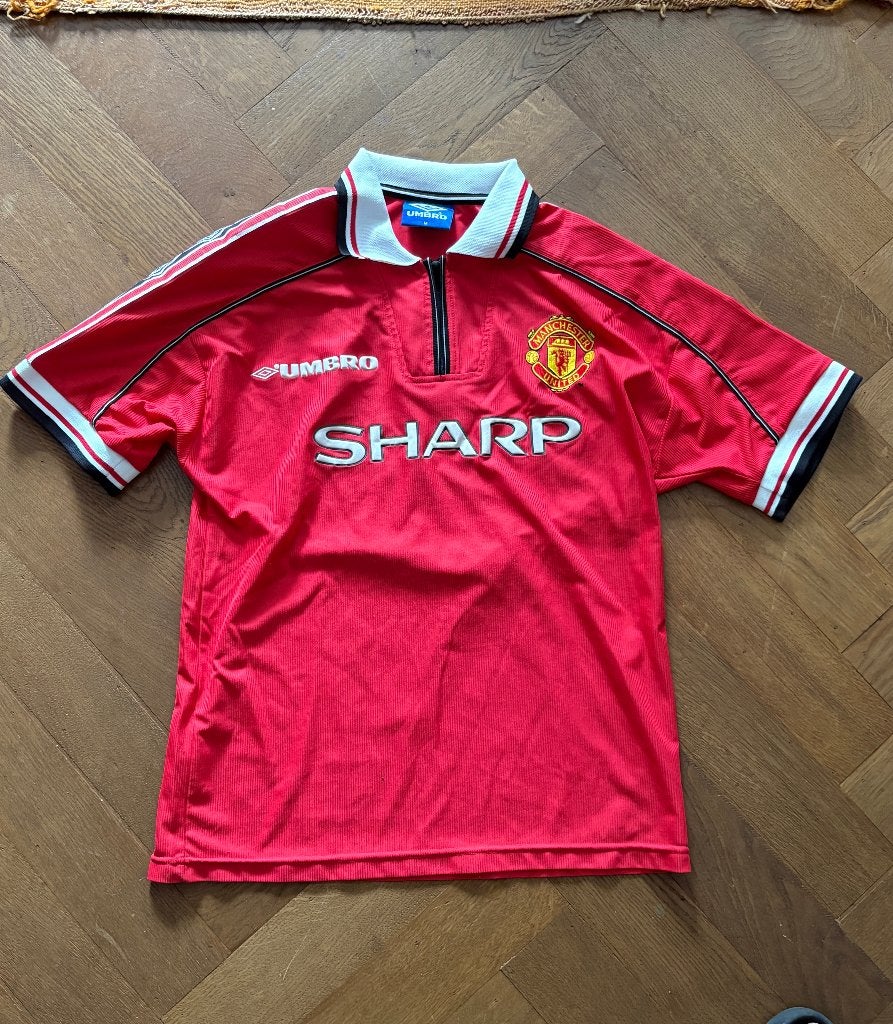 MANCHESTER UNITED 1998/99 BECKHAM HOME SHIRT (M), Sport en Fitness, Maat M, Ophalen of Verzenden, Zo goed als nieuw, Shirt