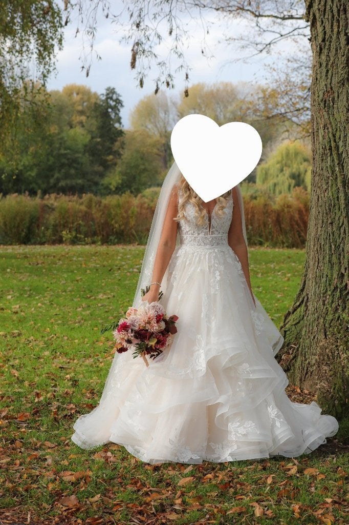 trouwjurk, Ophalen of Verzenden, Zo goed als nieuw, Wit, Trouwjurk
