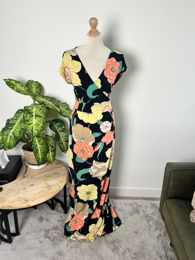 King Louie maat L maxi lange pastel jurk 3450