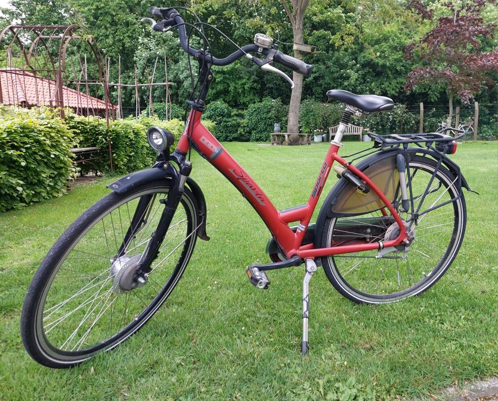 Sparta damesfiets-rood- maat 48/28, 47 tot 51 cm, Ophalen, Gebruikt, Overige merken