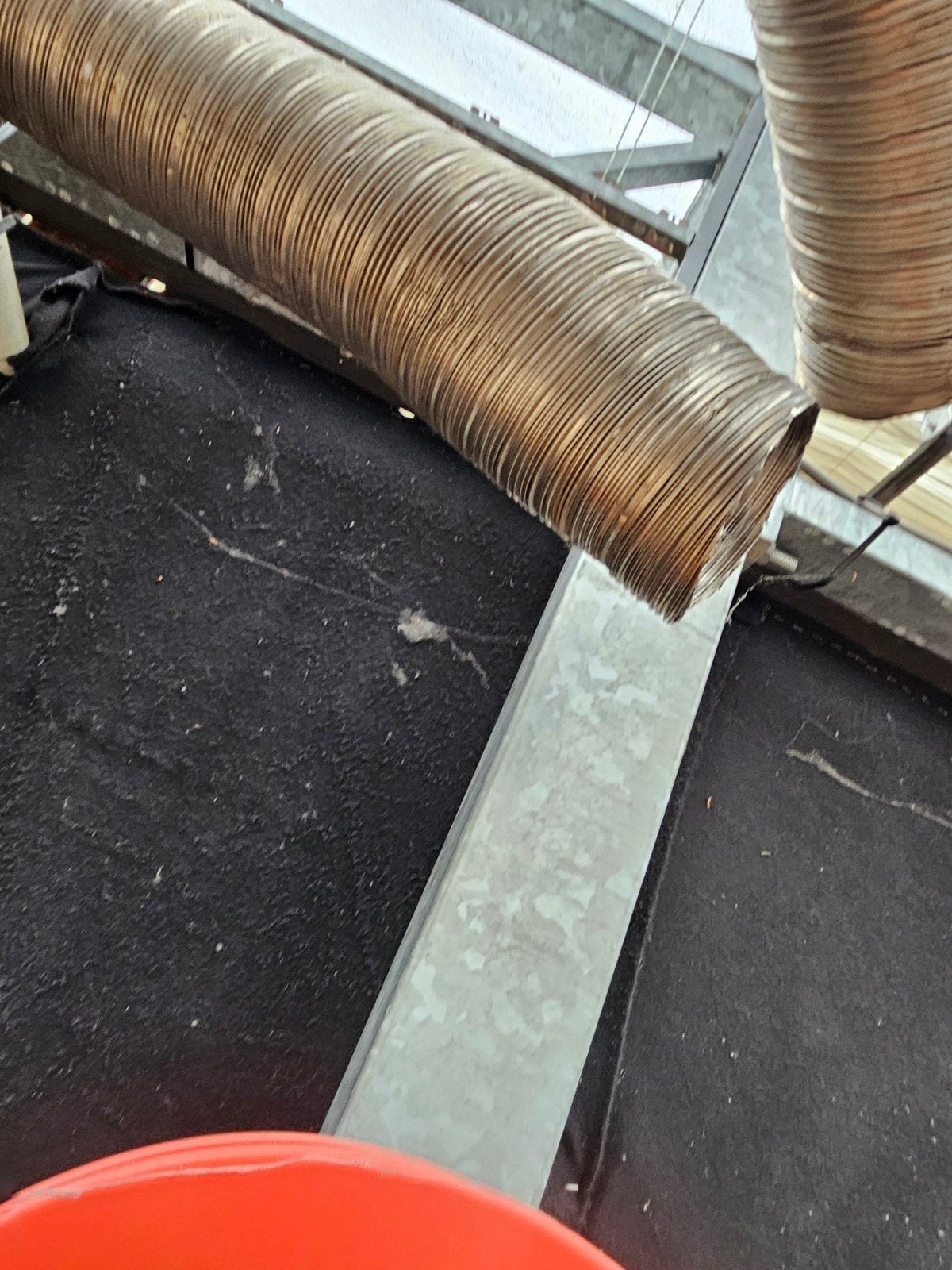 Flexibele afzuigslang / ventilatieslang (ca. 10 cm), Ophalen, Gebruikt