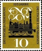 WEST DUITSLAND 1960 125j. Spoorwegen – Trein, Michel: 345,, Verzenden, Postfris, Treinen