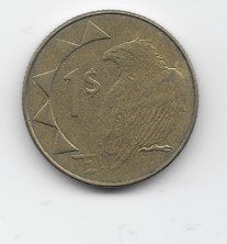 Namibië 1 dollar 2010 KM# 4, Ophalen of Verzenden, Overige landen, Losse munt