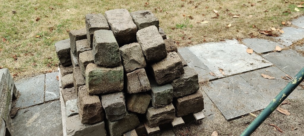 Robuuste natuurstenen, Tuin en Terras, Grind, Keien en Split, Ophalen, Gebruikt, Graniet, Overige typen