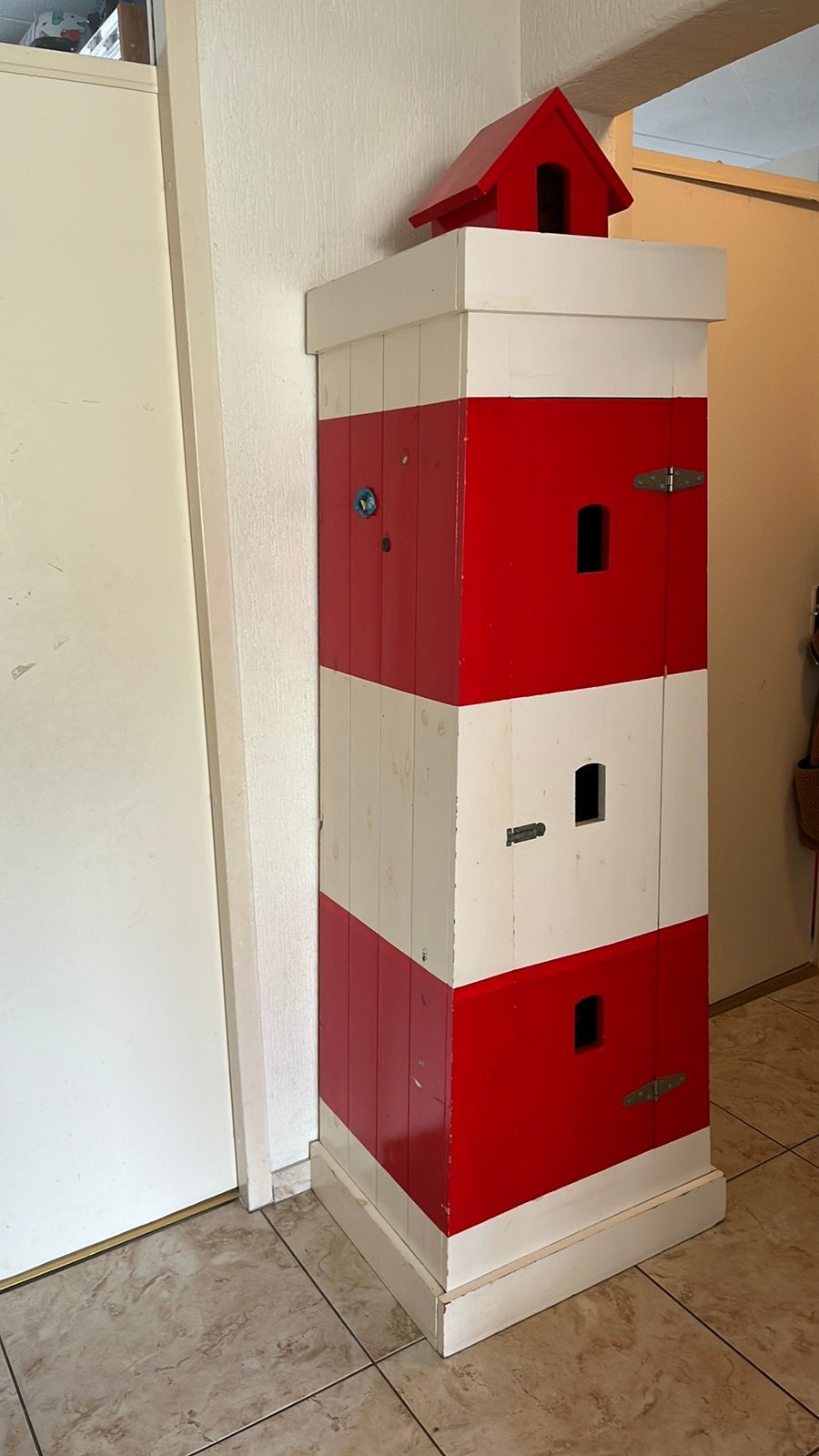 Vuurtorenkast, Kinderen en Baby's, Kinderkamer | Commodes en Kasten, Ophalen, Gebruikt, Minder dan 75 cm, 105 cm of meer