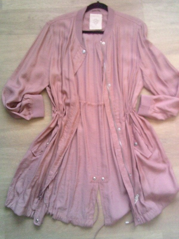 ESPRIT roze parka met splitje m.a. maat XL/L, Verzenden, Gedragen, Maat 42/44 (L), Roze