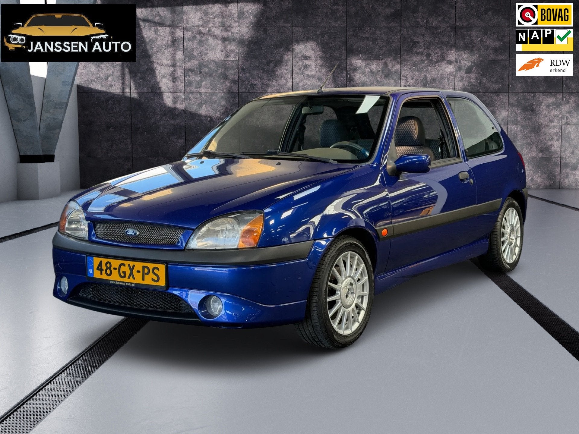 Ford Fiesta 1.6-16V Sport | Unieke Auto | Zeldzaam | NL Auto, Auto's, Ford, 1596 cc, Gebruikt, 4 cilinders, Blauw