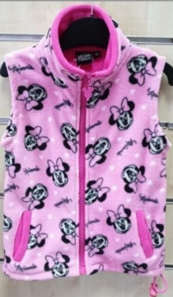 Minnie Mouse fleece Bodywarmer/Vest - Maat 128 - Disney, Meisje, Minnie Mouse, Trui of Vest, Nieuw