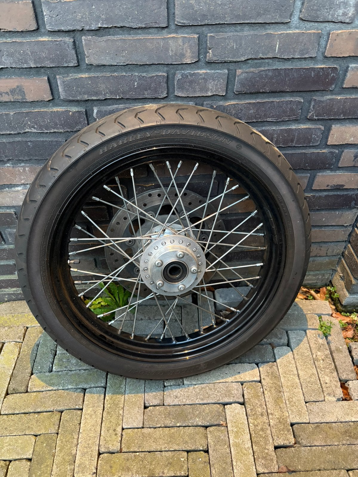 Originele Harley Davidson velgen met banden en remschijven, Ophalen