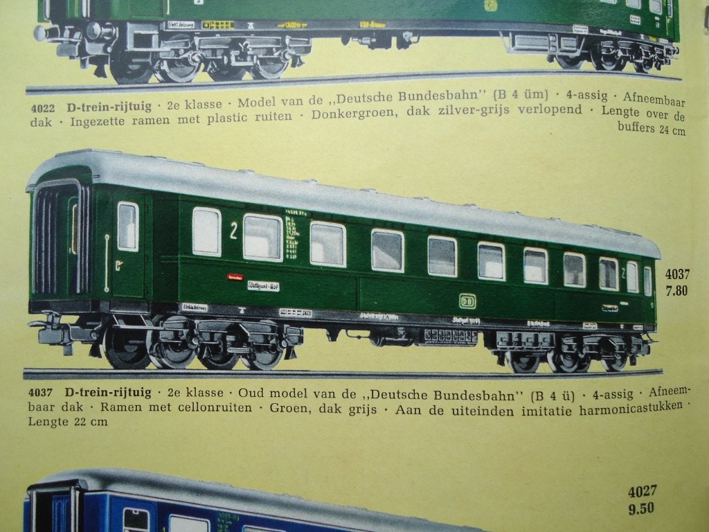 marklin wagon 4037, Ophalen, Gebruikt, Gelijkstroom of Wisselstroom, Wagon