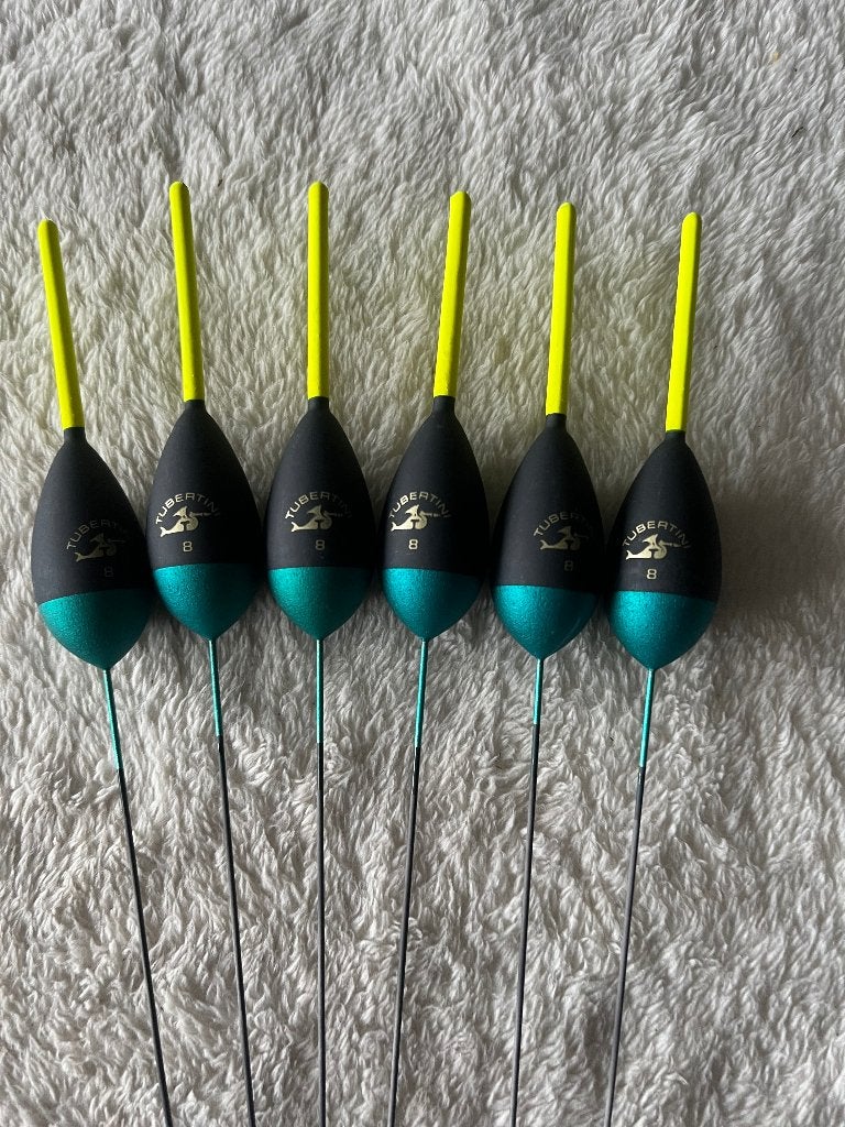 adv 121 / NIEUW set 6 dobbers TUBERTINI 8,00gr, Ophalen of Verzenden, Nieuw, Overige typen