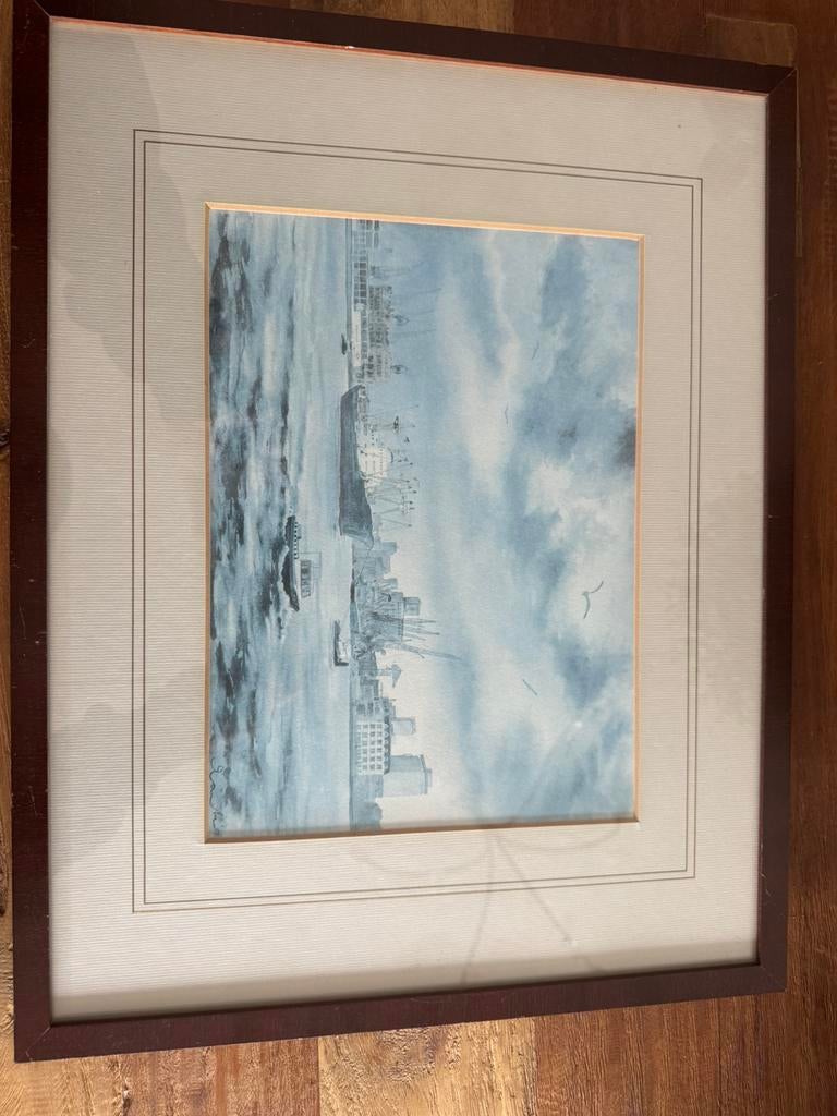 Exclusieve litho van Ad Nauta – De Maas (RDAM) – nr. 1/70, Antiek en Kunst, Ophalen of Verzenden