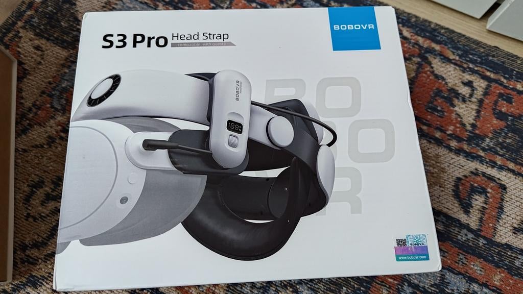 Meta Quest 3 met BoboVR S3 Pro Head Strap en batterij, Spelcomputers en Games, Virtual Reality, Ophalen of Verzenden, Zo goed als nieuw