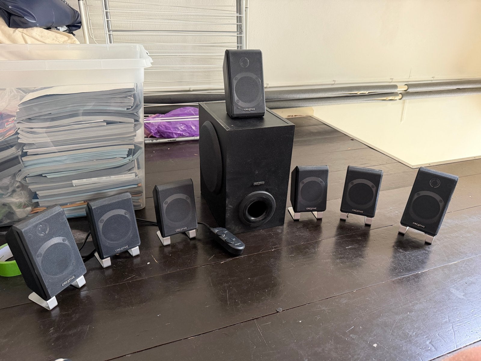 Creative Inspire T7900 7.1 Surround Sound Speakerset, Gebruikt, Afstandsbediening, Surroundset, Minder dan 60 watt