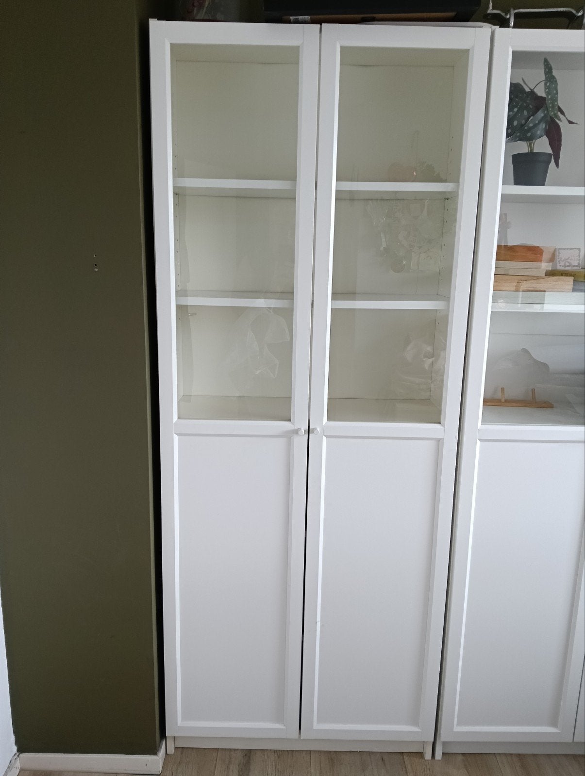 Ikea Billy Boekenkast met glazen deuren, Huis en Inrichting, Ophalen, 200 cm of meer, Overige houtsoorten, 50 tot 100 cm