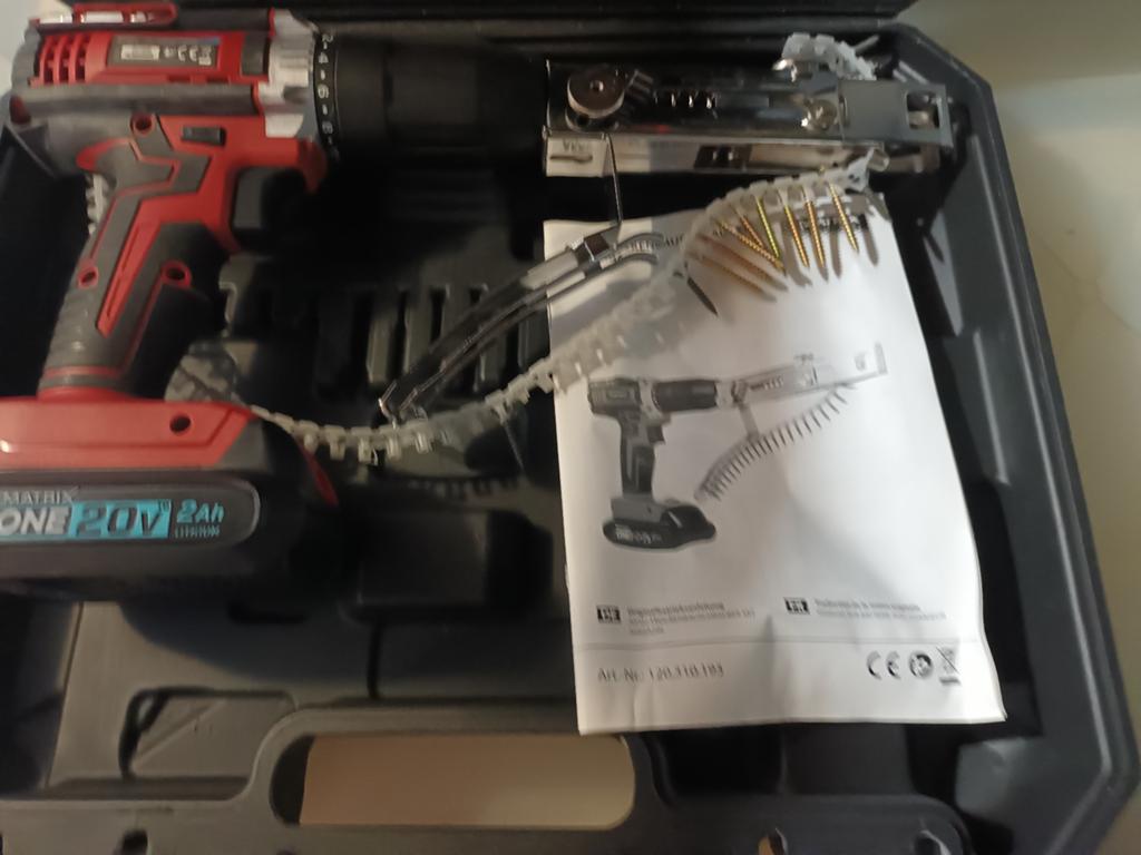 Matrix ONE 20V Schroefboormachine met schroefautomaat, Doe-het-zelf en Verbouw, Gereedschap | Boormachines, Zo goed als nieuw