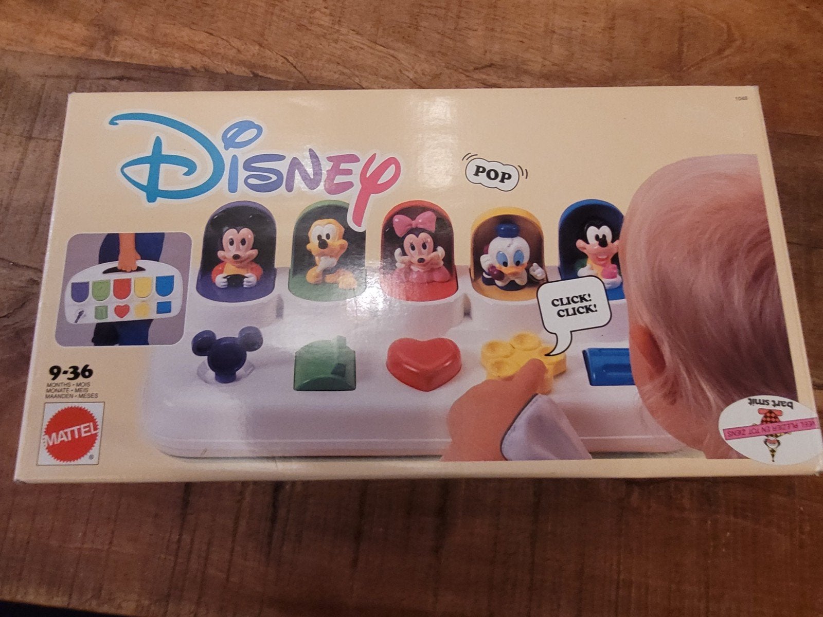 Retro Disney Play 'N Pop Speelgoed met Mickey en vrienden, Ophalen of Verzenden, Zo goed als nieuw, Overige typen