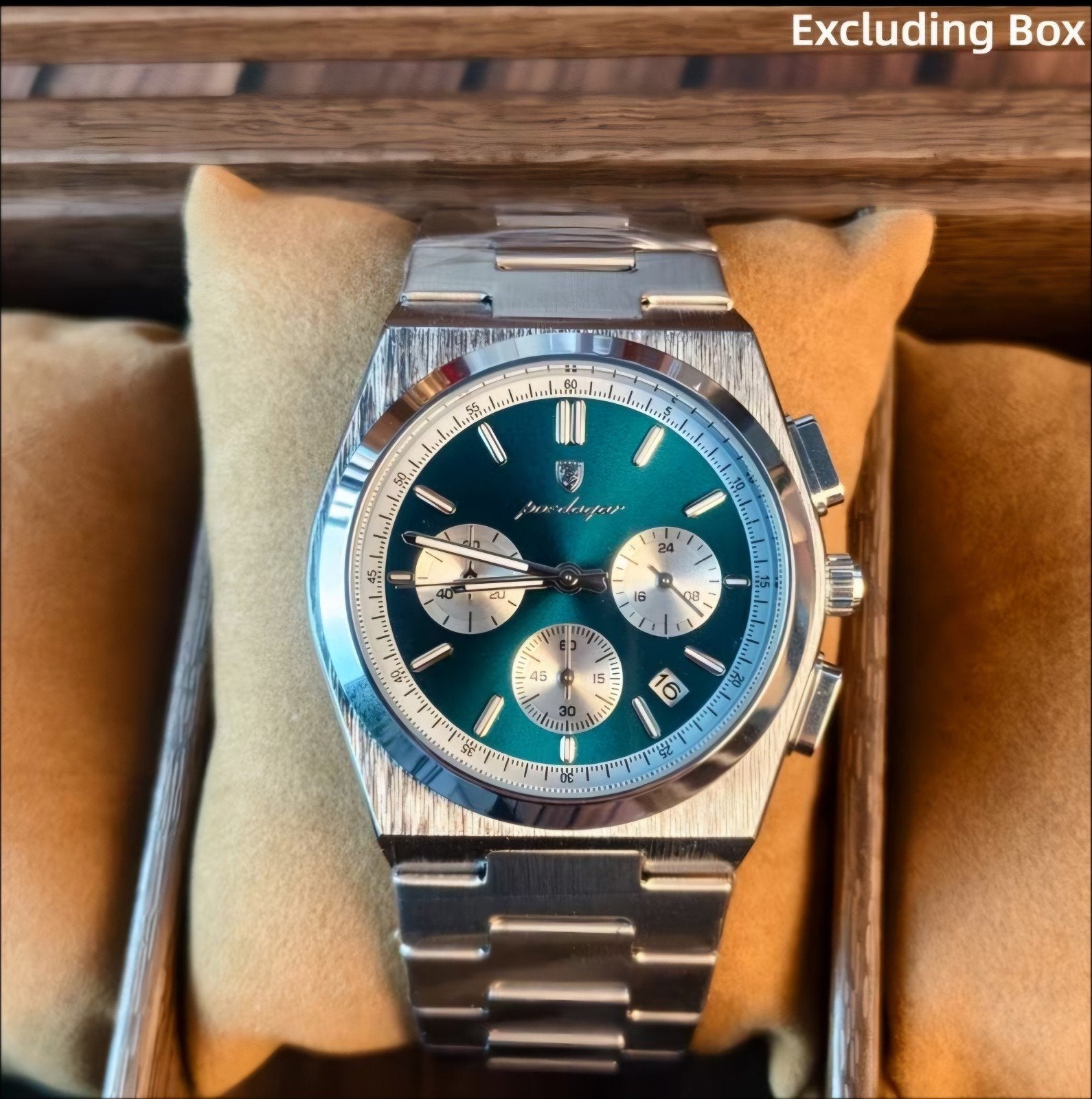 Luxe Poedagar Horloges, Overige merken, Overige materialen, Leer, Polshorloge