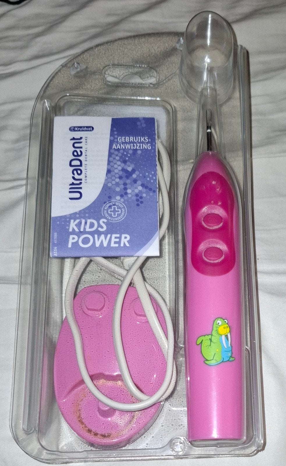 Kruidvat UltraDent Kids Power elektrische tandenborstel, Ophalen of Verzenden, Nieuw, Mondverzorging