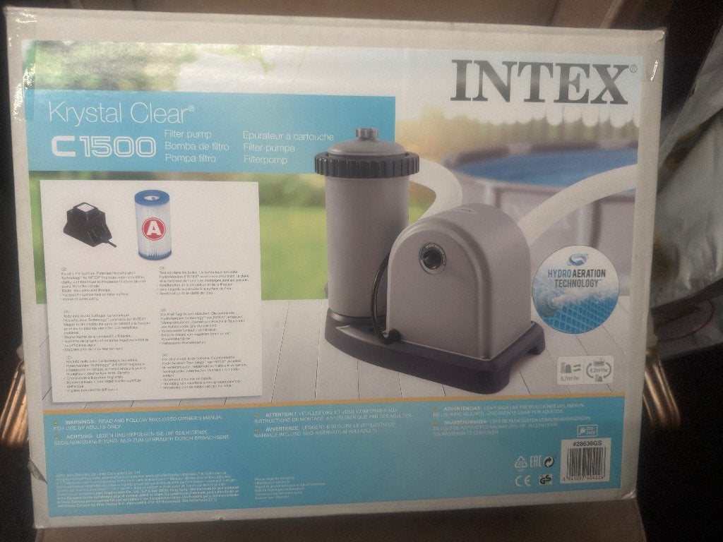 intex zwembad met intex pomp en solar bol verwarming, Tuin en Terras, Zwembaden, Ophalen, Minder dan 80 cm, Opzetzwembad, 200 tot 400 cm