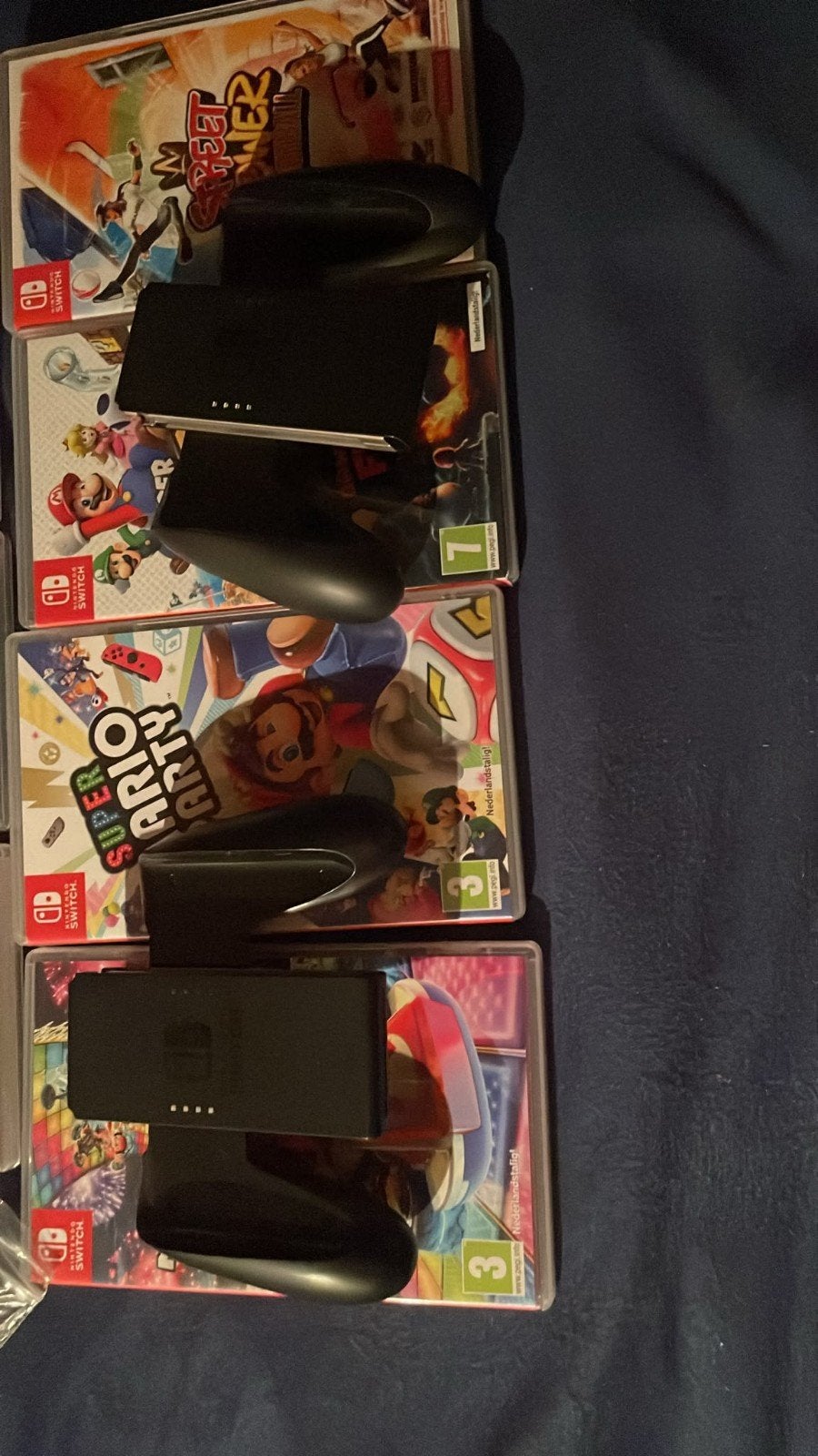 Nintendo Switch 1 met 7 games en accessoires, Met games, Ophalen of Verzenden, Zo goed als nieuw, Switch Original